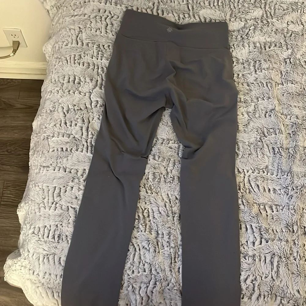 Athleta Skinny Up Pant Legging Gray Mid Rise Full Length Size: Small - Picture 3 of 4